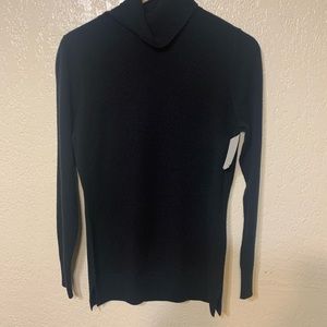 Nordstrom Black 100% Cashmere turtleneck sweater